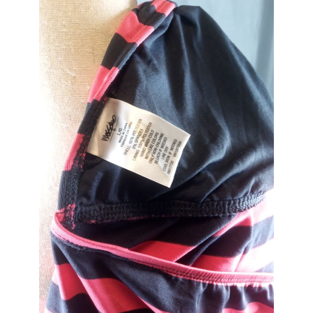 Mossimo Supply Co. Pink and Black Striped Swim Top - Picture 4 of 4